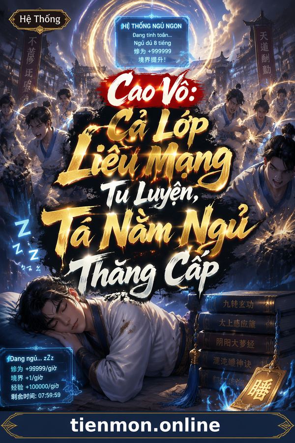 Cao Võ: Cả Lớp Liều Mạng Tu Luyện, Ta Nằm Ngủ Thăng Cấp